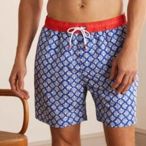 Boden Shell Swim Trunks